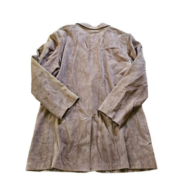 J. Crew Mens Brown Suede Blazer Coat Pockets Two-Button Lined Jacket L - Picture 6 of 16